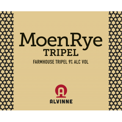 MoenRye Tripel, 9% - 33cl (ALVINNE)